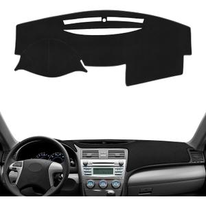 Dashboard Cover Mat for Toyota Camry 2007-2011 Accessories Dash Cover Nonslip Dash Mat Protector Sunshade No Glare Black