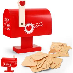 Wooden Love Mailbox with Mini Envelopes, Romantic Valentines Gifts for Him  Thoughtful Valentines Day Gifts for Husband Boyfriend, Cute I Love You Gift for Him Her