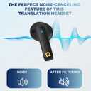 Language Translator Earbuds, Two Way Real-time Translation Device with 138 Languages Online Voice Translation, Digital Display, High Accuracy (Pale Black)