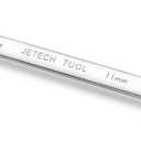 2 x Jetech 11mm Ratcheting Combination Wrench, Industrial Grade Gear Wrench with 12-Point 72-Tooth Ratchet, Forged and Heat-Treated Cr-V Steel, Metric