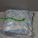 Case-it Mighty Zip Tab School Zipper Binder | 3-Inch O-Rings, 600-Sheet Capacity, 5-Subject Expanding File Folder, Multiple Pockets & Storage Organizer, Shoulder Strap | D-146 Light Blue Daisy