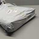 8x10ft Clear tarp, Clear Heavy Duty tarp 14Mil Thickened Transparent Tear Resistant Water Resistant PVC Vinyl Tarpaulin Enclosurewith Grommets and Reinforced Edges for Patio,Porch, Outdoor