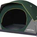 LOYEAHCAMP Tent 6 Person Blackout Camping Tent with Rainfly | Waterproof Portable Double Layer Family Dome Tent for Camping for Outdoor Camping & Hiking, Green
