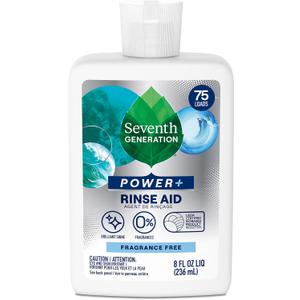 Seventh Generation Power+ Dishwasher Rinse Aid, Fragrance Free, 8 fl oz