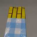 3 Pcs Yellow Brick Runner Tablecloth 54 x 108 Inch Brick Wall Backdrop Waterproof Rectangle Disposable Cover, Princess Decorations Party Supplies for Halloween Cosplay Party (Blue)