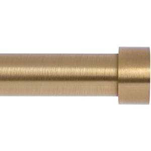 VOIIY Gold Curtain Rods for Windows 48 to 84 Inch(4-7 Feet),1" Diameter Drapery Rods with Modern Style End Cap Finials,Size:36-88 Inch,Warm Gold