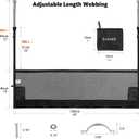 59" x 18" Campers & RV & Bunk Bed Safety Net with Quick Release Seat Belt Buckles,Adjustable Bunk Bed Netting for Family Travel, Motorhome, Trailer, Fifth Wheels RV Bedding Accessories Mesh Barrier