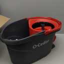 O-Cedar EasyWring Microfiber Spin Mop, Bucket Floor Cleaning System, Red, Gray, Standard