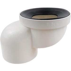 Full Flush Offset Toilet Flange Shift 7.5cm, Toilet Flange Offset Hose Connector Toilet Change Place Extension for Drain Pipe Connection