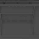 Akro-Mils 30250 AkroBins Plastic Storage Bins, Space-Saving Stackable Bins for Garage, Pantry, Craft Organization, 15" x 16" x 7", Black, 6-Pack