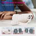 OOK Compatible with iPhone 16 Pro Max Leopard Case with Wrist Strap, White Leopard Cheetah TPU Shockproof Protection Slim Cover with Camera Protection for Women Girls, for 6.9inch