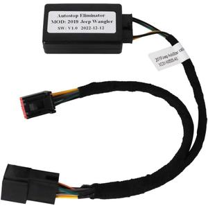 Auto Start Stop Eliminator Compatible with Jeep Wrangler & Gladiator 2019 2020 2021 2022 2023 2024 Autostop Engine Automatic A-Off Start Stop Function Plug & Play Car Accessories