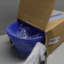 Patelai 6 Pcs Ice Buckets Bulk, Plastic Ice Buckets with Handles, Oval Storage Tub, Large Capacity Drink Tub for Party Bar Wine Beer Champagne Beverage Bottle Cooler (4.5 Liter,Blue)