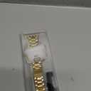 MioHHR Solid Stainless Steel Band Compatible with Apple Watch 38mm(Series 3/2/1) 40mm(Series SE/6/5/4) 41mm(Series 9/8/7) Metal Strap with Soft TPU Case for iWatch Bands for Women and Men, Gold