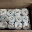 Premium 100% White Bamboo Paper Towels, Large Size Sheets, 12 Rolls