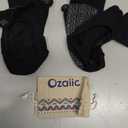 Ozaiic Yoga Socks for Women with Grips, Non-Slip Five Toe Socks for Pilates, Barre, Ballet, Fitness (One Size, 2 Pairs- Black Black)