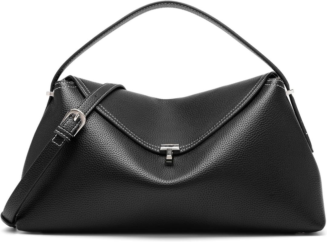 Leather Crossbody Bag for Women, Multiple Compartments for Everyday & Travel