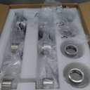 DIDUIO 6-Light Bathroom Vanity Light, Brushed Nickel Vanity Lights for Bathroom, Bathroom Lights Fixtures Over Mirror, Large Vanity Light Over Mirror Modern Wall Sconce with Clear Glass Shade