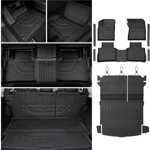 Floor Mats Set for Nissan Rogue 2021-2025 2026 (Not fit Sport), All Weather TPE Backrest Mat Trunk Mat Cargo Liner Door Sill Guards Accessories (2021-2025 | Rogue | Floor Mats Set)