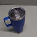 ATQTQ 20 oz Tumbler with Handle and Lid, Stainless Steel Tumbler Insulated Travel Coffee Mug, Spill Proof Double Wall Vacuum Tumbler Cup Keep Drink Hot & Cold, Dark Blue, 1 Pack