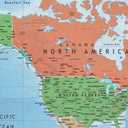 48x78 World Classic Premier Wall Map Mega Poster Laminated