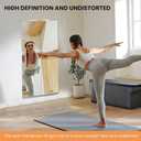 pertetey Home Gym Mirror, 48X30 Inch(1Pack) Wall Mounted Large Frameless Tempered Glass Mirror, Idea for Gym, Yoga, Bedroom, Dance Studio, Living Room