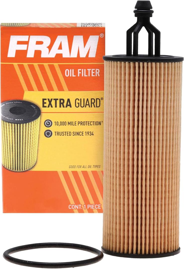 FRAM Extra Guard CH11665, 10K Mile Change Automotive Replacement Interval Cartridge Engine Oil Filter for Select Vehicle Models (One Size)