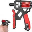 11-364 lbs Hand Grip Strengthener Workout ForearmGrip Gripper, Adjustable Heavy-Duty Grip Strength Trainer with Counter for Wrist & Finger Exercise, Help for Hand Treatment, Strength Recovery (Red)