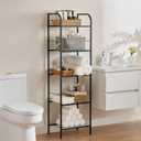Towel Racks for Bathroom，5-Story Free Standing Towel Holder, Durable Metal Towel Organizer, Pool Towel Storage, Modern Bath Towel Shelf for Bathroom, Home, Poolside