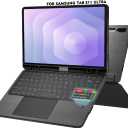 Doohoeek Keyboard Folio w/Status Screen for Samsung Galaxy Tab S11 Ultra 14.6 inch 2025, Tab S11 Ultra 14.6" Bluetooth Keyboard with Trackpad & Any-Angle Stand & Backlit, Tab S11 Ultra Keyboard