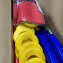Giant 4 Row Game with Carrying Bag and Mesh Fabric .Giant 4-to-Score Game Set Suitable for Indoor and Outdoor Holiday Parties and Family Gatherings. Blue red, Large
