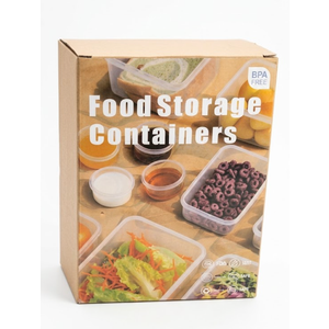 Food Storage Container 27 Pack, Reusable BPA-Free Plastic Food Containers for Kitchen Organization, Leak Proof Freezer/Microwave Safe Meal Prep Lunch Boxes