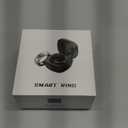 Smart Ring Heart Rate Monitor Blood Pressure Ring Sleep Tracker Health Rings Pedometer Step Counter Calories Waterproof Fitness Rings for Women Men (US-11, Black)