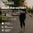 5mm PVC Jump Rope for Fitness | Adjustable Indoor/Outdoor Skipping Rope with Unbreakable Handles | Ultra-Strong PVC & White Grips (Scarlet Red)