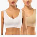 BESTENA Comfort Bra, Seamless Removable Pads Sleep Bras, Yoga Bra, Sports Bras for Women 3XL