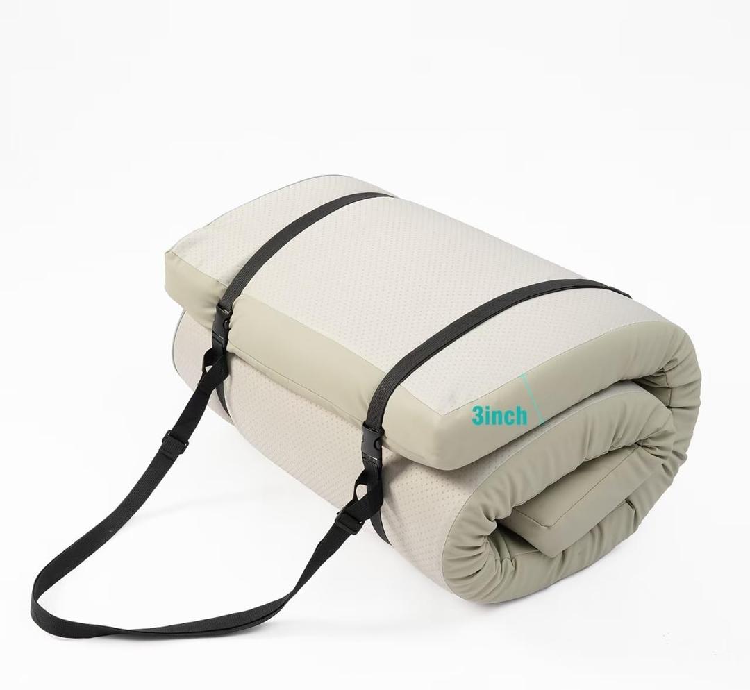 3-inch thick yoga mat, extra-thick exercise mat. Fitness mat, extra-thick yoga mat for men and women, suitable for Pilates and various fitness exercises. PU leather tear-resistant fitness mat with a carrying handle for comfortable cushioning and support.