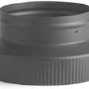 Heat-Fab 2846B 8" Crimp - 6" Non Crimp Reducer, Black