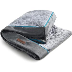 Lesure Dog Bed Cover Extra Large Washable Removable Cover for Orthopedic Pet Mat 44x32x4 Inches, Grey (XL)
