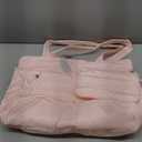 Puffer Tote Bag for Women, Lightweight Puffy Work Handbag Teacher Nurse Quilted Shoulder Bag for School Travel Gym | Cloud Bag w/ Zipper, Daily College Bags, 15.6" Computer Bag, Clinical Nursing Bag, 40 OZ Tumbler Holder, Ideal Gift for Women (Pink)