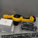 Leaf Blower Cordless with 2 Batteries and Fast Charger, 210 MPH Battery Powered Blower with 3 Nozzles, 3 Speed Modes, Lightweight & Small Electric Leaf Blowers for Lawn Care, House, Leaves, Dust, Snow (Yellow)
