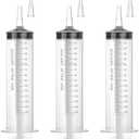150 ml Large Syringe for Liquids, Syringe Without Needle, for Thick Liquids, 3 Pack Individually Wrapped EXP. 2028/05/05