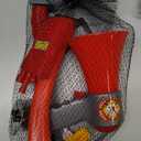 Firefighter Costume for Kids 3-5, Fireman Costume for Boys with Toy Accessories Set, Firefighter Clothes Suit, Toddler Fireman Dress Up Outfit 2-4t, Halloween Role Play for Boys Girls Age 4-7