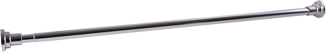 Design House 560904 Classic Adjustable Shower Rod for Bathroom, 42"-73", Polished Chrome