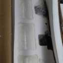 Espird Farmhouse Dining Room Light Fixture - 5 Light Matte Black Rectangle Light Fixture with Adjustable Height & Thickened Metal Dining Table Fixture Chandeliers for Dining Room & Kitchen Island