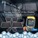 Powerty Custom Fit for Side Window Shade Toyota RAV4 2019-2024 2025-6 Pack 100% Light Block Car Priavcy Curtains Shades for Baby, Camping, Napping, Sleeping