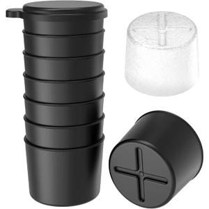 Ice Mold Accessory for KitchenAid Shave Ice Attachment, Reusable Plastic Ice Molds with Lids for Kitchenaid Ice Shaver Attachment - 8PCS for Small