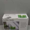 Green Flameless Candles with Remote, LED Flickering Battery Operated Pillar Candles with Time, Safe for Home Decor, 3 Sizes (3x4, 3x5, 3x6), No Flame, Ideal for Parties and Events