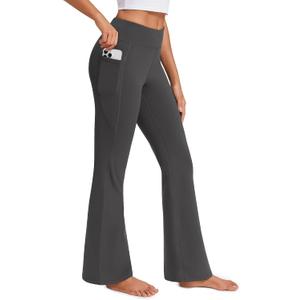 Stelle 29" 31" 33" Fleece Lined High-Waisted Women Yoga Pants with Pockets | Fleece Lined Warmth,4-Way Stretch,High-Rise Tummy Control,Side Pockets,29/31/33-Inch Lengths,For Winter Workouts,Daily Wear (S)