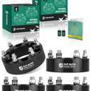 YHTAUTO 6x5.5 Wheel Spacers 2 inch Fits Chevy Silverado 1999-2024, Tahoe, C/K, GMC Sierra, Yukon, Ram 1500, Cadillac Escalade, Forged 6x139.7mm Tire Spacers 50mm w/ M14x1.5 Studs 108mm Center Bore 4PCS 