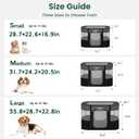 Love's cabin Pet Puppy Dog Playpen, Small Dog Tent Crates Cage Indoor/Outdoor, Portable Exercise Playpen for Cat, Foldable Pop Up Dog Kennel Playpen with Carring Case (S, Grey)